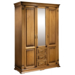 Шкаф для одежды "Верди Люкс" 3-х дв. с зеркалом П 434.10
