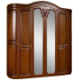 Шкаф для одежды 6-дв Валерия Форест Деко Орех