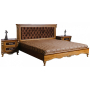 Кровать двойная Альба 161п П 524 051 Палисандр с золочением