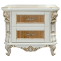 Тумба прикроватная Альба 03с П 524 03с Слоновая кость с золочением