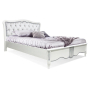 Кровать Лаура ММ-267-02-14Б-1 Альба с серебрением