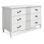 Комод Лаура ММ-267-04 Альба с серебрением
