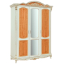 Шкаф Альба 01к П 524.01к Слоновая кость с золочением