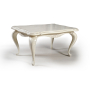 Стол журнальный Грация ММ-184-04 Дуб (Белая эмаль с патиной)