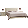 Кровать Тунис 160 П 344.05 Слоновая кость с серебрением