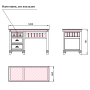 Стол письменный "Винтаж" эскиз 61