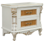 Тумба прикроватная Альба 03с 1 П 524.03с Слоновая кость с золочением
