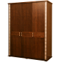 Шкаф для одежды Тунис 3-х П 344.01_1 Черешня с золочением