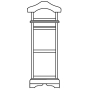 Вешалка напольная 003 75