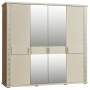 Шкаф для одежды Тунис П 344.09 Слоновая кость с серебрением