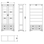 Шкаф для белья "Марина" эскиз 126