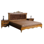 Кровать двойная Альба 161пк 1 П 524 051к Палисандр с золочением