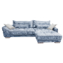 Диван угловой раскладной Хиллари (оттоманка справа) 31293+30342 Гр.19