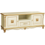 Тумба ТВ Алези Люкс П1.349.0.02 Слоновая кость с золочением