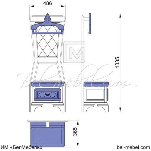Вешалка "Софи" СКМ-004-33