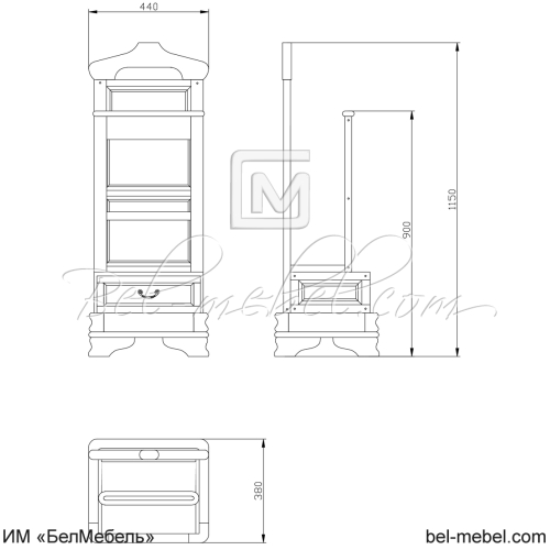 Вешалка напольная "Маэстро" СКМ-002-82