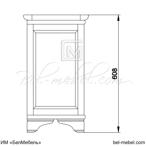 Тумба прикроватная "Марина" эскиз 4