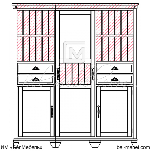 Шкаф комбинированный 006 27
