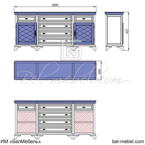 Тумба "Софи" СКМ-004-08