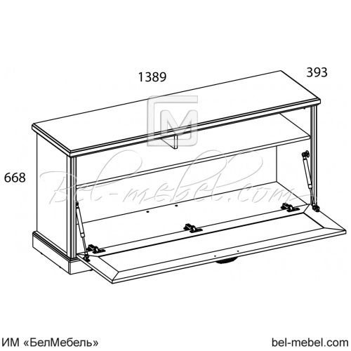 TOSCANA NEW, Тумба RTV 1D2N