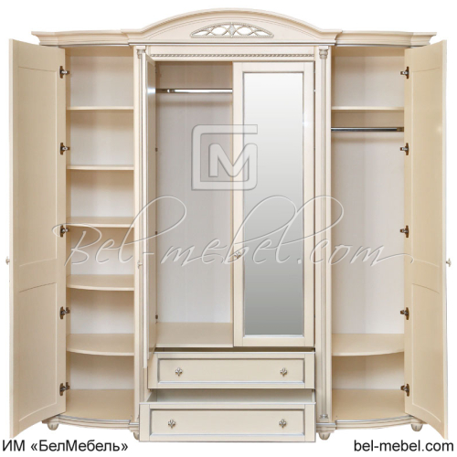 Шкаф для одежды 4Д "Валенсия Классик" П3.0589.1.11