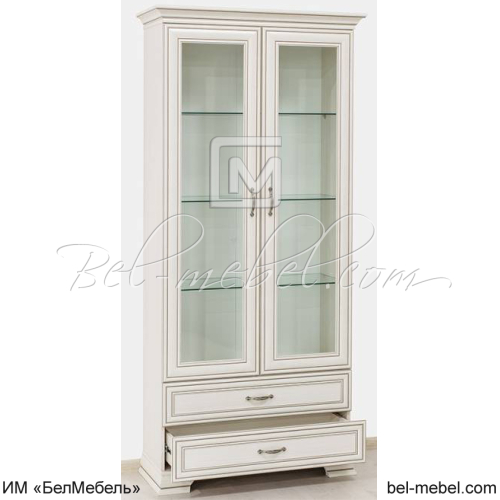 Шкаф с витриной TIFFANY 2V2S