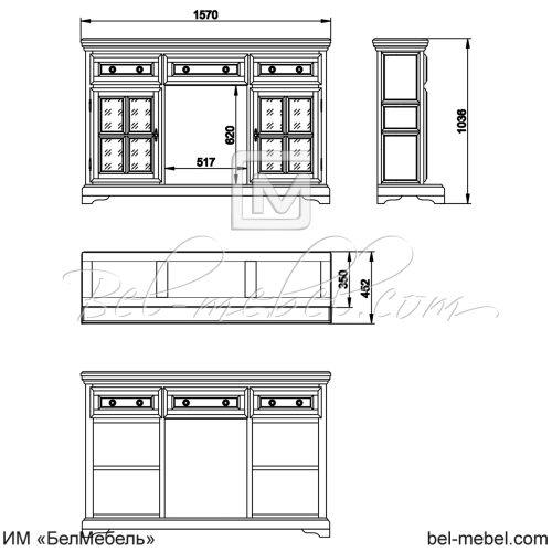 Тумба "Сальвина" СКМ-003-15 (портал камина)