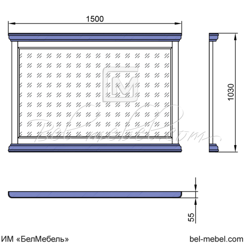 Зеркало "Софи" СКМ-004-36