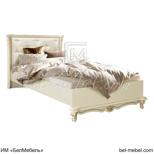 Кровать 1-09 "Алези" П1.350.1.36 (мягкое изголовье, низкое изножье)