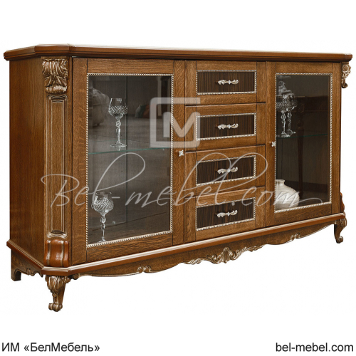 Тумба Альба 14с П 485 14с Палисандр с золочением