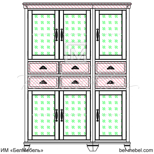 Шкаф с витриной 006 59 01