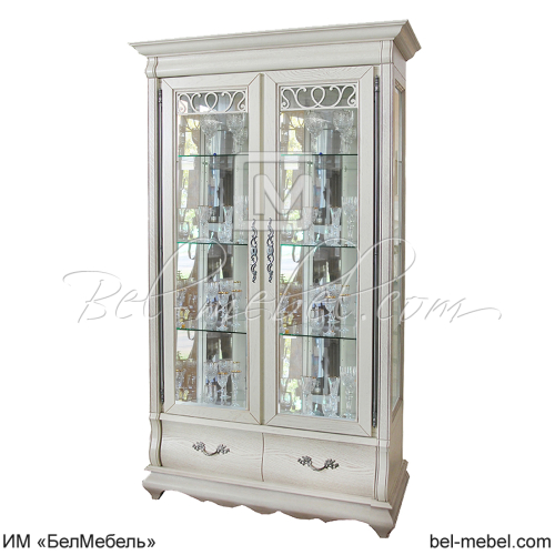 Шкаф с витриной "Оскар" ММ-210-02
