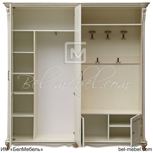 Шкаф комбинированный 4д "Алези" П1.350.3.22