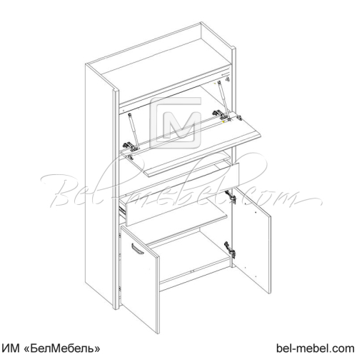 Шкаф для одежды JAZZ 3D1SN