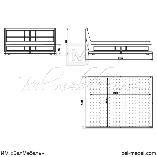 Кровать "Сальвина" СКМ-003-90П/1600 с под. механизмом