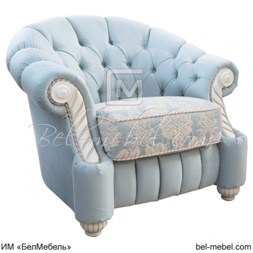 Кресло Кредо 31115+31115(0) Гр.23 Слоновая кость с патиной