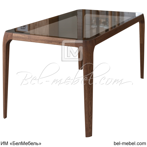 Стол обеденный со стеклом "Порто"