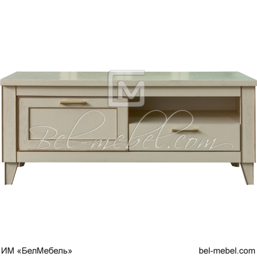 Тумба Амадей П635.02 Античная темпера с золочением вид спереди