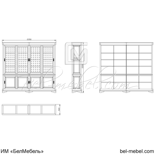Шкаф для книг "Маэстро" СКМ-002-28