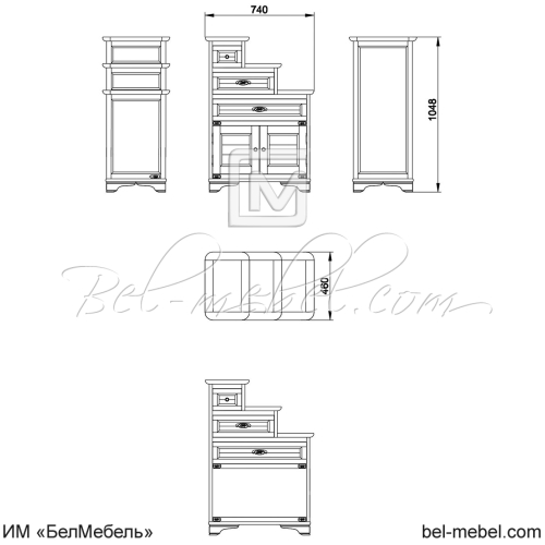 Тумба "Марина" эскиз 8