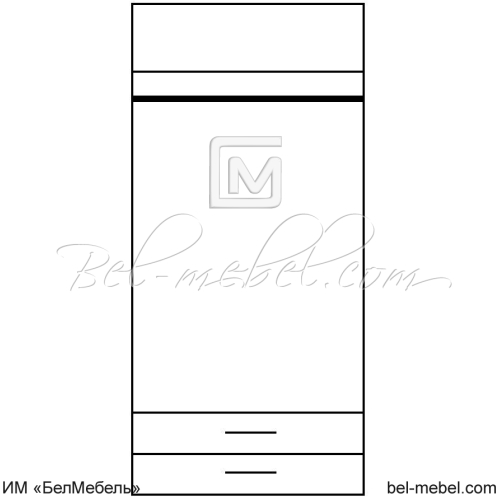 Шкаф для одежды TIFFANY 2DG2S 2-х дв.