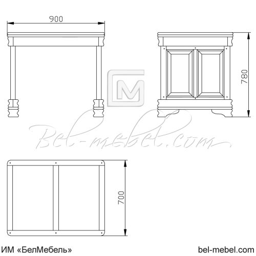 Стол приставной "Маэстро" эскиз 201