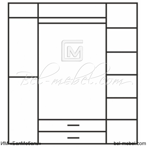 Шкаф для одежды OLIVIA 4D2S Z