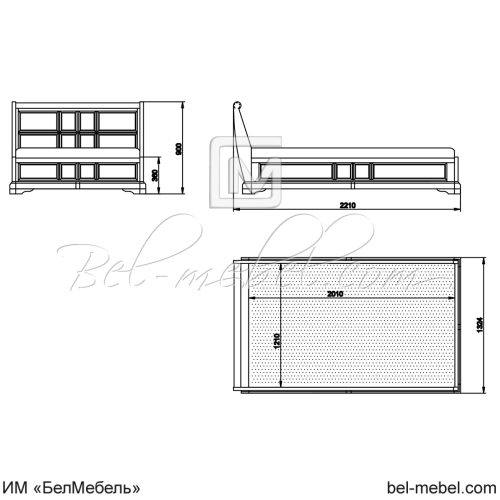 Кровать "Сальвина" СКМ-003-90/1200