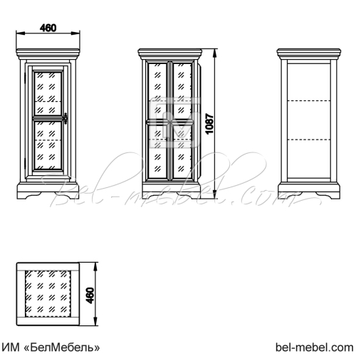 Витрина "Сальвина" СКМ-003-45-01