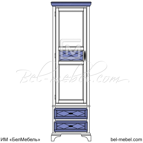 Шкаф для одежды эскиз 60
