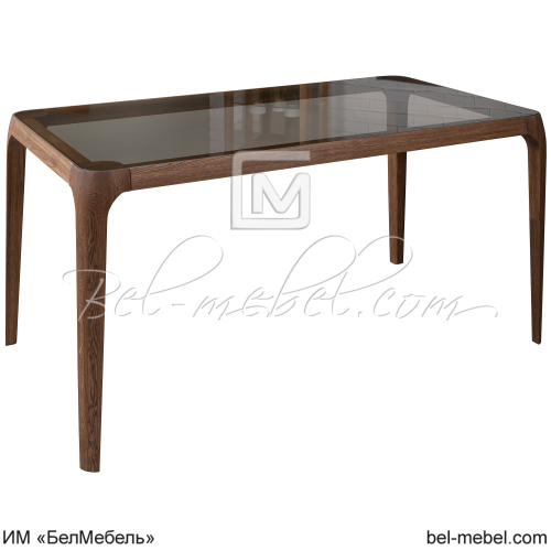 Стол обеденный со стеклом "Порто"