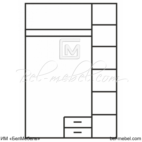 Шкаф для одежды OLIVIA 3D2S Z