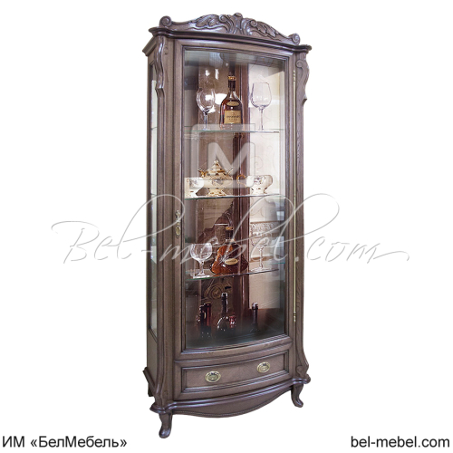 Шкаф с витриной ММ-240-01 "Луи"