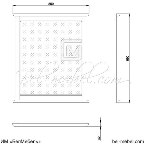 Зеркало "Марина" СКМ-001-09-01